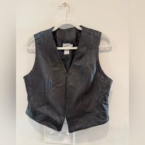 Black Leather Vest